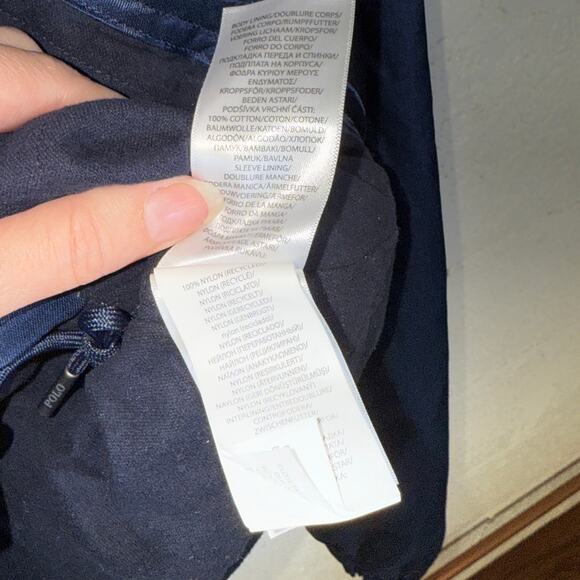 Polo Ralph Lauren P-Wing Sateen Coach's Jacket, Newport Navy XL $498 - Picture 11 of 13